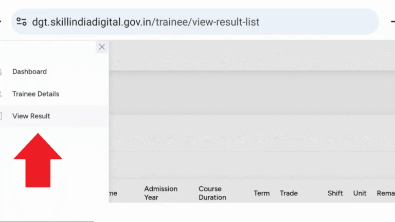 Download ITI Marksheet & Certificate 2025 @ Ncvtmis.gov.in 5 Show the View Result Option